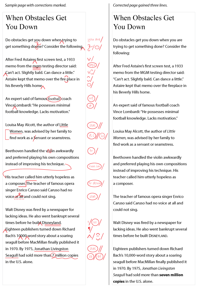 Editing and Proofreading Marks
