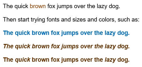 The quick brown fox